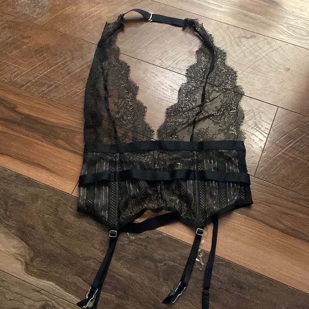 Victoria’s Secret halter garter belt